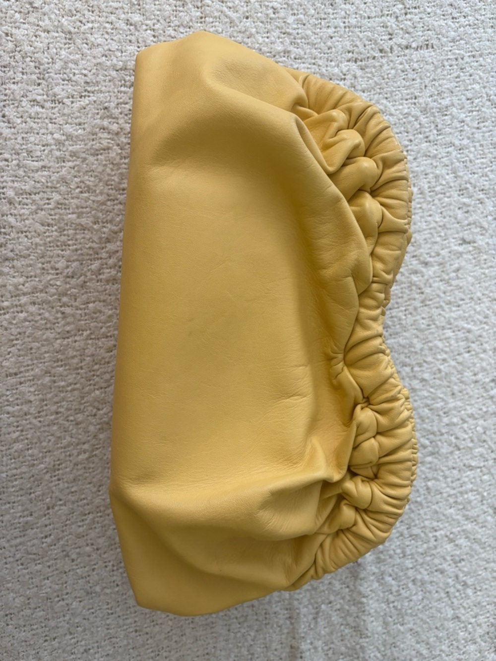 Mansur Gavriel Mustard Yellow Leather Cloud Clutch - Picture 2 of 10